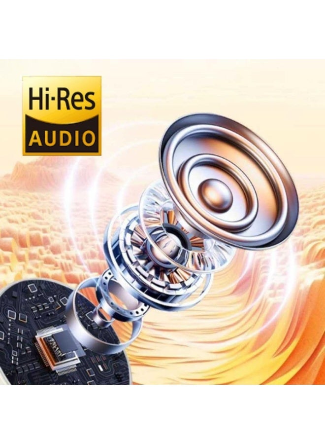A09 Wireless Bluetooth  Headphones with Noise Cancelling Pure Bass Sound Extra Bass Hi Res Audio Built in Mic Long Battery Life Multi Point Connection Lightweight Foldable Black with 1 Year Warranty - Image 3